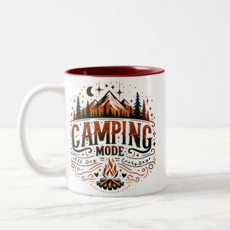 Tasse 2 Couleurs Illustration du mode camping