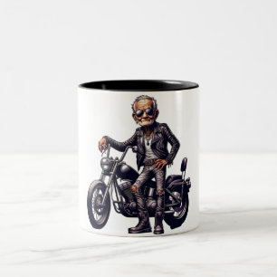 Tasse 2 Couleurs Illustration du saut de motocross hors route
