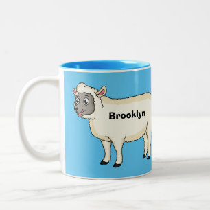 Tasse 2 Couleurs Illustration d'un mouton joyeux