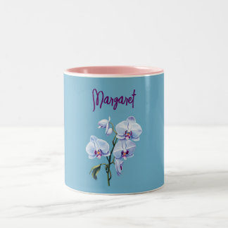 Tasse 2 Couleurs Illustration orchidée