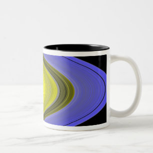 Tasse 2 Couleurs image de Faux-couleur des anneaux de Saturn
