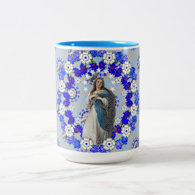 Tasse 2 Couleurs Immaculée Conception Nicaragua Vierge Marie (Centre)