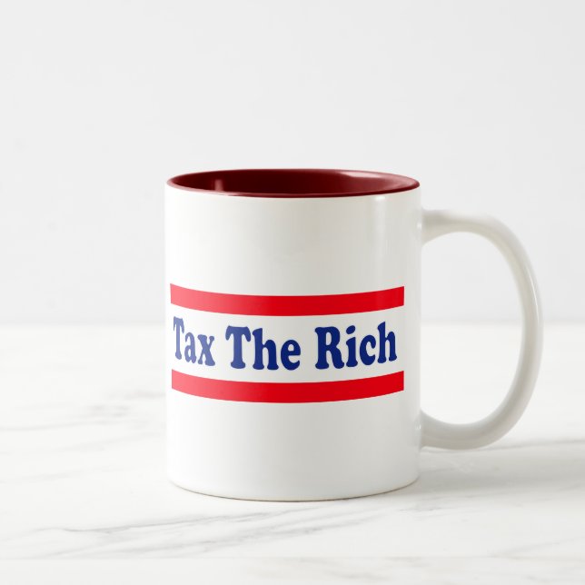 Tasse 2 Couleurs Imposez les riches ! (Droit)