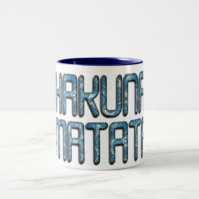 Tasse 2 Couleurs Impression d'art 3D Hakuna Matata (Centre)