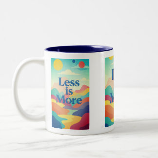 Tasse 2 Couleurs Impression de citation esthétique minimaliste – «