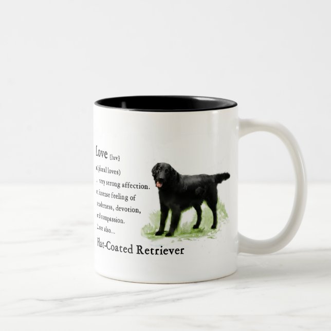 Tasse 2 Couleurs Impression de l'outil Retriever à revêtement plat (Droit)