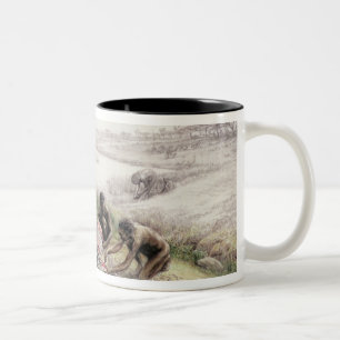 Tasse 2 Couleurs Impression d'un camp occupé par des habilis homos