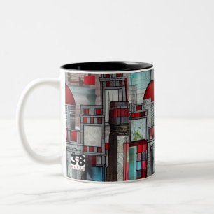 Tasse 2 Couleurs Impressions d'architecture
