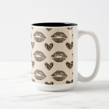 Imprimé chic beige et noir de léopard