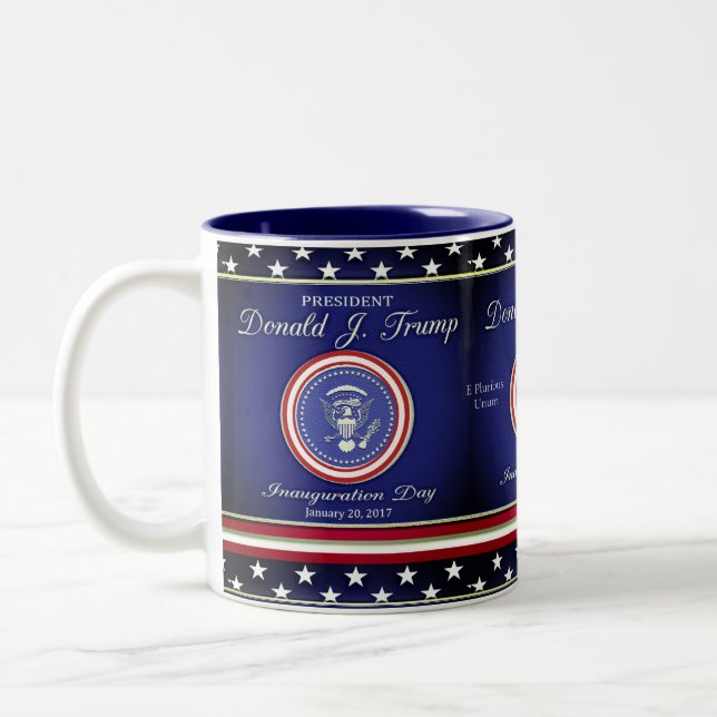 Tasse 2 Couleurs Inauguration d'atout de Donald J (Gauche)