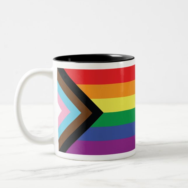 Tasse 2 Couleurs Indicateur de fierté d'avancement (Gauche)