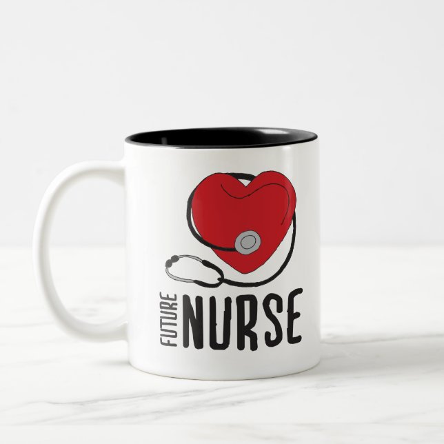 Tasse 2 Couleurs Infirmière future Bientôt devenir Infirmière Art I (Gauche)