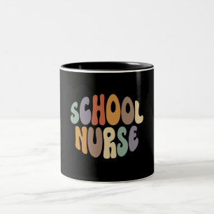 Tasse 2 Couleurs Infirmière scolaire Fière Profession professionnel