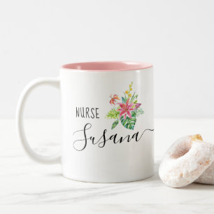 Tasse 2 Couleurs Infirmière sur mesure Grad Infirmière école de soi