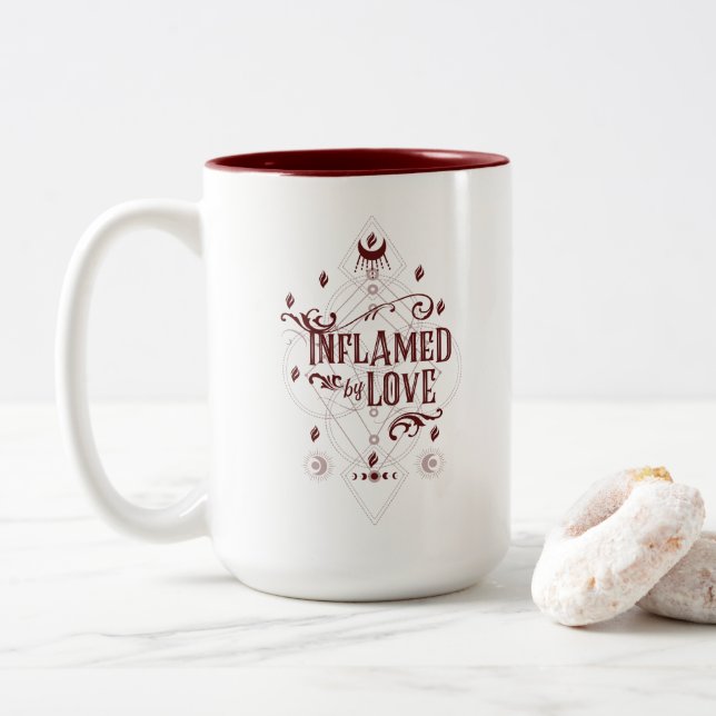 Tasse 2 Couleurs Inflammé par l'amour (Sleigh Riders livre Two) (Avec donut)