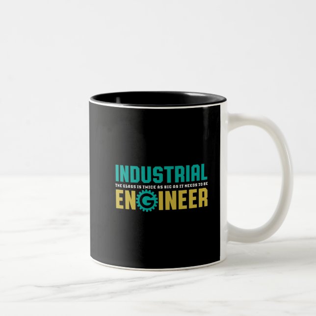 Tasse 2 Couleurs Ingénieur Geek amusant Étudiant en génie industrie (Droit)