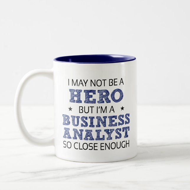 Tasse 2 Couleurs Innovation d'analyste d'entreprise (Gauche)