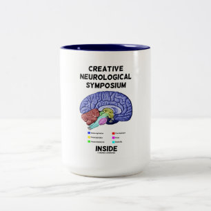 Tasse 2 Couleurs Intérieur neurologique créatif de colloque
