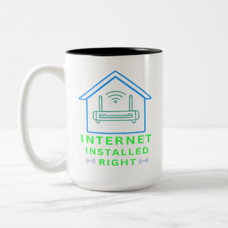Tasse 2 Couleurs Internet Installé Correctement