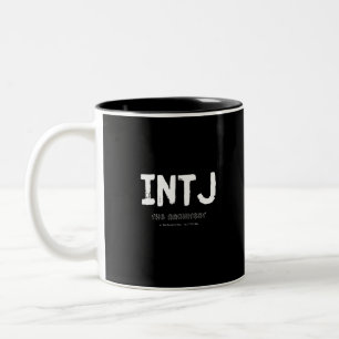 Tasse 2 Couleurs INTJ - Tacticien réfléchi (blanc)