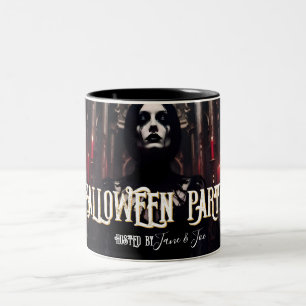 Tasse 2 Couleurs Invitation de fête d'Halloween – Style gothique so