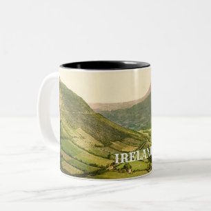 Tasse 2 Couleurs Irlande Comté d'Antrim Scène vintage