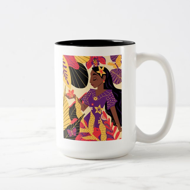Tasse 2 Couleurs Isabela d'Encanto | Graphique floral (Droit)