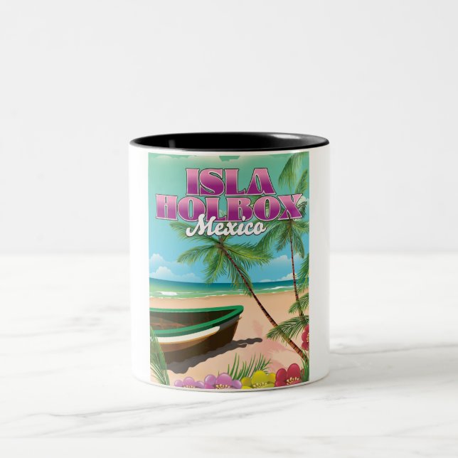 Tasse 2 Couleurs Isla Holbox Mexique (Centre)