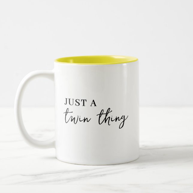 Tasse 2 Couleurs It’s a Twin Thing Modern Matching Twinning Design (Gauche)