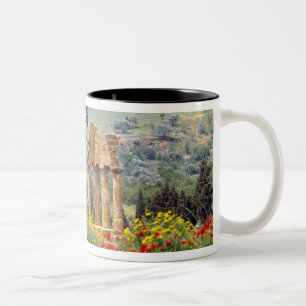 Tasse 2 Couleurs Italie, Sicile, Agrigente. Les ruines de la