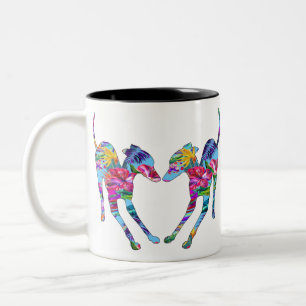 Tasse 2 Couleurs Italien Greyhounds Jouer