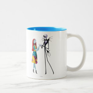 Tasse 2 Couleurs Jack et Sally Holding Hands
