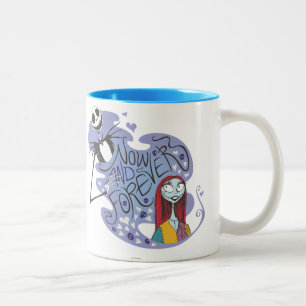 Tasse 2 Couleurs Jack et Sally - maintenant et pour toujours