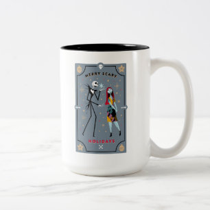 Tasse 2 Couleurs Jack et Sally   Merry Scary Holidays