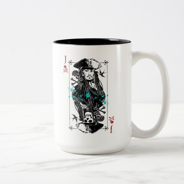 Tasse 2 Couleurs Jack Sparrow - Un homme Recherché (Droit)