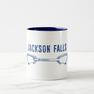 Tasse 2 Couleurs Jackson Falls Illinois Escalade Anneaux d'escalade
