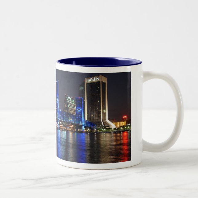 Tasse 2 Couleurs Jacksonville FL (Droit)