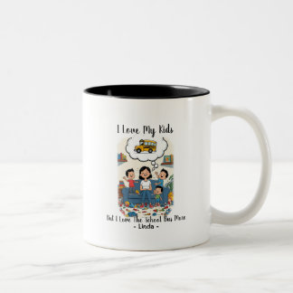Tasse 2 Couleurs J'adore mes enfants mais j'adore encore plus le bu