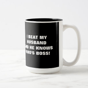 TASSE 2 COULEURS J'AI BATTU MON MARI