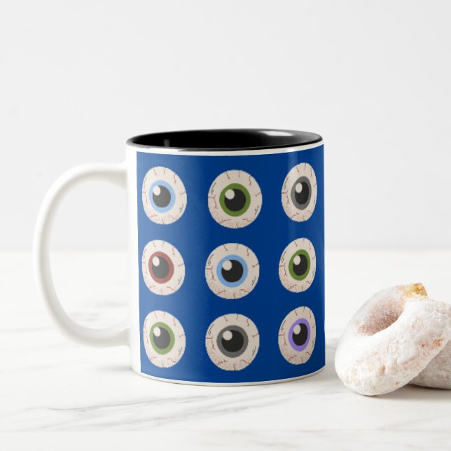 Tasse 2 Couleurs J'ai des yeux de coeur (Avec donut)