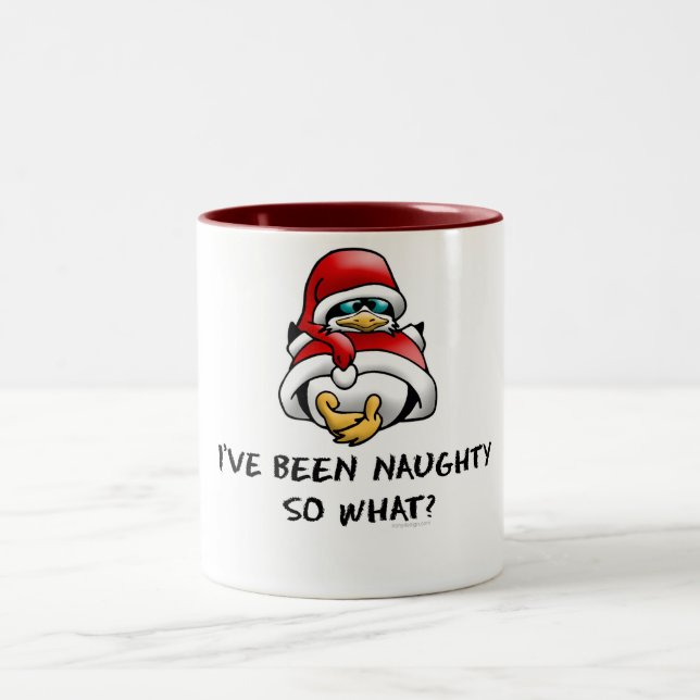 Tasse 2 Couleurs J'ai été vilain, ainsi ce qui ? (Centre)