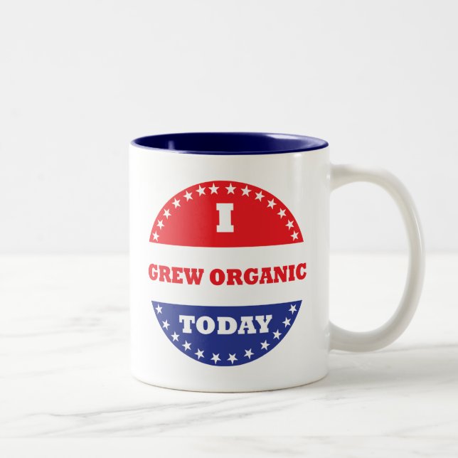 Tasse 2 Couleurs J'ai grandi bio aujourd'hui (Droit)