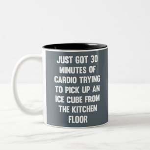 Tasse 2 Couleurs J'ai juste 30 minutes de cardio.. citation drôle