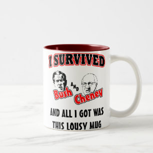 Tasse 2 Couleurs J'ai survécu à Bush et à Cheney