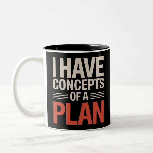 Tasse 2 Couleurs J'ai un concept de plan (Gauche)