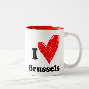 Tasse 2 Couleurs J'aime Bruxelles