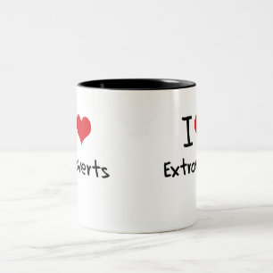 Tasse 2 Couleurs J'aime des Extroverts