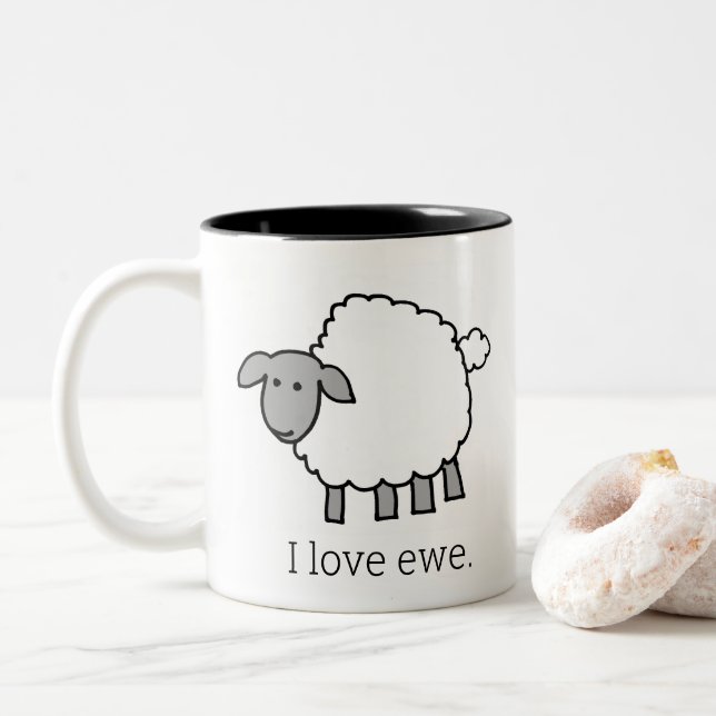Tasse 2 Couleurs J'aime la bouge d'Ewe (Avec donut)