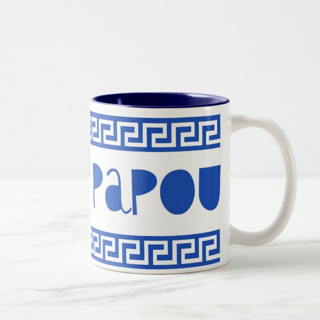 TASSE 2 COULEURS J'AIME LA CLÉ DE PAPOUGREEK (Droit)