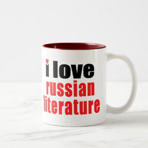 Tasse 2 Couleurs J'aime la littérature russe